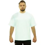 JOXLY Beyaz Erkek Oversize Tişört XS