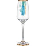 Joy 180 ml 6 Parça Flüt Cam Şampanya Kadehi 9-01020025 - Çok Renkli
