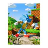 JOY 3D Hareketli Pixel Sonic Figür - Eklemli Aksiyon Figürü Masaüstü Dekoratif Oyuncak