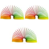 JOY AND TOYS (3Adet) Stres Yayı Gökkuşağı Yay Oyuncak Stres Yayı 6X5cm