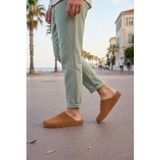 Joy Ayakkabı JY0556 Raven Bağcıksız Hakiki Süet Deri Erkek Günlük Mantar Taban Loafer Klasik Ayakkabı Hdmt - Taba