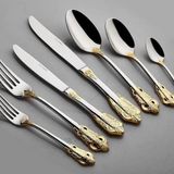 Joy Carmen Dream Cutlery 89 Parça Çatal Bıçak Kaşık Takımı - Gümüş - Gold