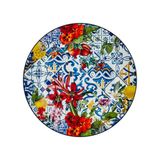 Joy Carmen Italy Garden 6lı Pasta Tabagı 19 cm - Renkli