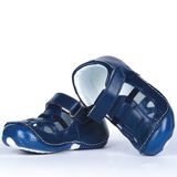 Joy Colours Deri Ortopedik Ilk Adım Bebek Ayakkabısı Yazlık B115 - 003-Lacivert