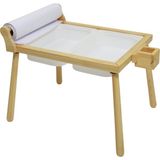 Joy Kids Toy Joy Kids Rulo Aparatlı Doğal Ahşap Duyusal Çocuk Aktivite Masası Oyun Masası 1 Parça Ergonomik Tasarım