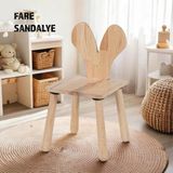Joy Kids Toy Joykidstoy Doğal Ahşap Çocuk Sandalye Fare
