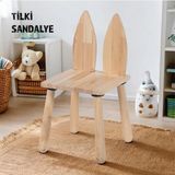 Joy Kids Toy Joykidstoy Doğal Ahşap Çocuk Sandalye Tilki