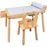 Joy Kids Toy Rulo Aparatlı Doğal Ahşap Duyusal Çocuk Aktivite Masası Oyun Masası 1 Adet Geyik Sandalye