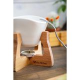 Joy Kitchen Ahşap Fondü Seti, Seramik Kase, Ahşap Stand, Beyaz
