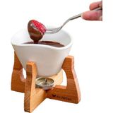 Joy Kitchen Ahşap Standlı Fondü Seti Beyaz Renk - Çok Renkli