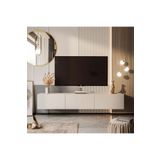 joy mob BELİZ TV ÜNİTESİ TV SEHPASI ALT MODÜL 200 CM KREM MDF