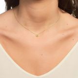 Joy of Jade Leen Mini Kalpli Pendant Kolye | 1 mikron 18 Ayar Altın Kaplama (925 Ayar Gümüş Üzerine), Zirkonyum