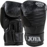 Joya Gerçek Deri Siyah Kick Boks Muay Thai Eldiveni - 16 oz