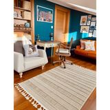 Joya Naturel Sisal Jüt Halı Modern Hasır Kilim Oturma Odası Salon Mutfak Balkon Yolluk Halısı - Bej - 120 x 200 cm