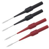 Joyangy 4 adet çelik 0,7 mm test sondası, tel piercing sondası, multimetre test uçları sonda pimi, muz soket test cihazı, otomotiv test ve onarımı için yalıtım teli piercing iğnesi