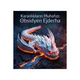 joybaskı Efsanevi Kristal Dragon Fidget Oyuncak - Hareketli Eklemli Kanatlı Ejderha Figürü 35CM