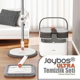 Joybos Temizlik Seti Yuvarlak ve Kare Başlık ile Temiz ve Kirli Suyu Ayıran 2 Başlıklı Tasarım