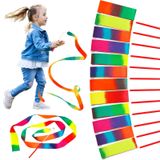JoyCat 12 Paket Dans Şerit Parti Çocuklar için Şekerler, Gökkuşağı Doğum Günü Süslemeleri, Unicorn Prenses Peri Parti Malzemeleri, Kız Parti Oyunları, Jimnastik Goody Bag Stuffers