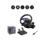 JOYCOR GT-V7 180 Derece Oyuncu Direksiyon Seti - PC, PS4, PS3, Xbox One, Xbox 360 Uyumlu Titreşimli Yarış Direksiyonu