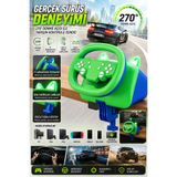 JOYCOR Kablosuz & Kablolu Oyuncu Direksiyonu 270° Dönüş Açılı PC PS4 PS3 Switch Tablet Telefon Android TV Uyumlu Işıklı Titreşimli