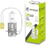 Joyecar H3 Halojen Ampul, Ecco Serisi, 12V 55W,%60 Daha Fazla Işık, PK22S Soket - Çok Renkli - Siyah - Plastik