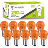 JOYECAR PY21W BAU15S Amber ECCO Series Otomobil Lambası, 12V 21W,%60 Daha Fazla Işık, Turuncu, 10