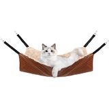 JOYELF Kedi hamağı yatağı, büyük ters çevrilebilir evcil hayvan kafesi hamağı, yumuşak evcil hayvan yatağı, yavru kedi gelincik yavru köpek veya küçük evcil hayvan için