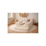 joyfoam modular foam sofas Anne Yanı 90x160 Çocuk Yatağı Güvenlikli Yer Yatağı Yatak Dahil Kadife Tamamen Sünger YIKANABİLİR