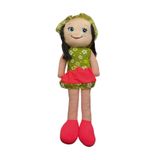 JOYFUL CHİLD Bez Bebek 55 cm Yeşil Elbiseli