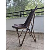Joyfull Turtle Ahşap Kayın- Katlanır Kamp - Bahçe - Balkon Sandalyesi - Koyu Ceviz Iskelet - Kahverengi Kılıf - Kahverengi Çanta - Kolsuz Katlanır Sandalye