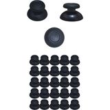 JoyHood Ps4 Dualshock 4 Uyumlu Siyah Analog Topuz Mantar Başlık - 25 Adet Oyun Kolu Tamir ve Değişim Seti