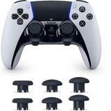 JoyHood Ps5 Edge Uyumlu Profesyonel 6'sı 1 Arada Değiştirilebilir Analog Topuz Seti - Farklı Boyut ve Yüzey Seçenekli Joystik Mantar Başlık - Siyah