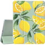 JOYLAND Limon Pad Kılıf Yeşil Kılıf 12,9 inç iPad Pro 2018/2020/2021 için Kalem Tutuculu Sevimli Meyve Çizilmez Hafif Üç Katlı Stand Kılıf 12,9 inç iPad Pro 2018/2020/2021 için
