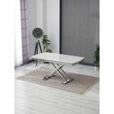 JoyMassa Venoxa Premium 80X120 / 80X180 Ölçülü Mdf Masa ( Tek Masadır) - Beyaz - Gri