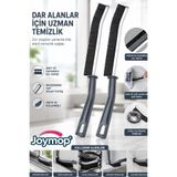 JOYMOP ( 2 Adet ) Çok Amaçlı İnce Temizlik Fırçası - Derz Arası Banyo Mutfak Lavabo Detay Temizleme Fırçası