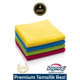 JOYMOP (4 ADET) 40x40 Cm Mikrofiber Mutfak Ve Genel Temizlik Bezi, Fabrika Satış Mağazası