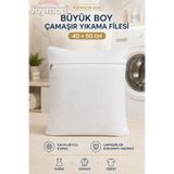 JOYMOP 40x50 cm Premium Büyük Boy Çamaşır ve Ayakkabı Yıkama Filesi Deforme Önleyici Fermuarlı Hassas Giysi Koruyucu Torba