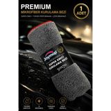 JOYMOP 50x70 cm Ultra Emici Mikrofiber Kurulama Bezi – Genel Temizlik, Araç ve Yer Silme Bezi 1 Adet Gri
