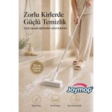 JOYMOP Döner Başlıklı Köpürten Sert Kıllı Zemin Çekpas Fırçası – Çekçekli Halı, Fayans ve Banyo Temizleme Fırçası