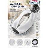 JOYMOP Premium Ayakkabı Yıkama Çantası Hızlı Kuruyan Tüy Bırakmayan Kalın Fileli Fermuarlı Koruyucu Yıkama Torbası