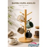 JOYMOP Tezgah Üstü Bambu, Kupa Askılığı Fincan Askılığı, Bardak Askılığı Standı