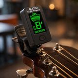 JOYO Dijital Klips Akort Cihazı, Kromatik Tuner, Gitar, Ukulele, Keman ve Saz Bağlama için, Yüksek Kalite