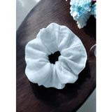 Joyous Mom & Kids Dev Boy Muslin Saç Lastiği Oversize Pamuklu Saç Tokası Scrunchie Toka - Mavi