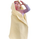 Joyous Mom Kids Dört Katlı Müslin Bebek Çocuk Havlu Kundak Banyo Havlusu Pamuk Plaj Havlusu Panço 4 Katlı - Bej - 0 - 3 Yaş
