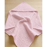 Joyous Mom Kids Dört Katlı Müslin Bebek Çocuk Havlu Kundak Banyo Havlusu Pamuk Plaj Havlusu Panço 4 Katlı - Pembe - 0 - 3 Yaş