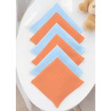 Joyous Mom Kids Pamuk Bürümcük 25X25CM Bebek Ağız Mendili Çok Amaçlı 6'lı Bebek Mendil Ter Bezi - 0 - 2 Yaş - Kiremit