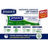 Joypack 120X150 Cm 100 Adet 10'Lu Avantaj Paket Endüstriyel Konteyner Çöp Torbası 800 Gr Ağır Hizmet Çöp Poşeti