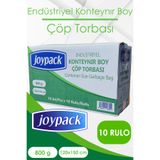 Joypack Endüstriyel Konteyner Çöp Torbası Rulo Başı 10 Adet, 10 Rulo - 800gr 120x150 Cm 240 Lt