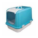 Joypet 50x45x65 cm Mavi Large Üstü Açılabilir Kapalı Kedi Tuvaleti