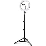 Joyplus 10 Inç LED Ring Light Tripod 2.1 M | Telefon Tutuculu Fotoğraf ve Video Çekim Işığı | Bluetooth Kumandalı Selfie Tripodu | Youtube, Tiktok, Instagram Canlı Yayın ve Makyaj Işığı - Siyah